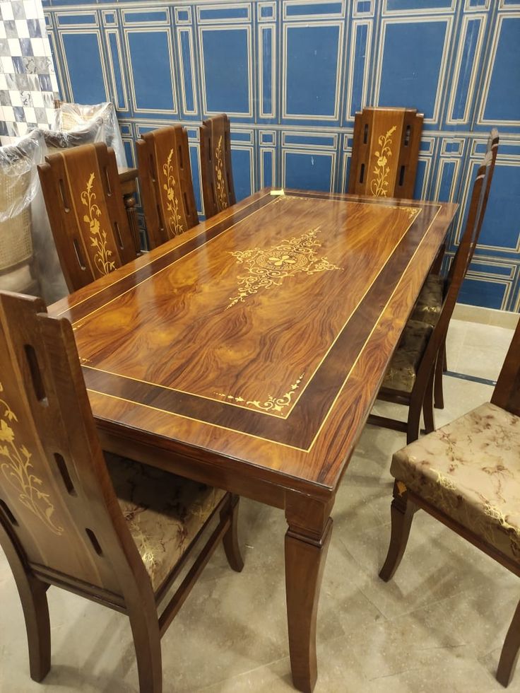 Premium Wooden & Marble Top Dining Table | Decorea Home