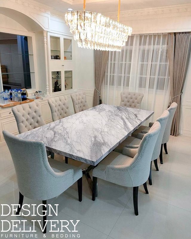 Premium Wooden & Marble Top Dining Table | Decorea Home