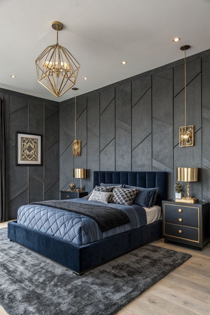 Custom Velvet Fabric Bed Wall Panels | Decorea Home