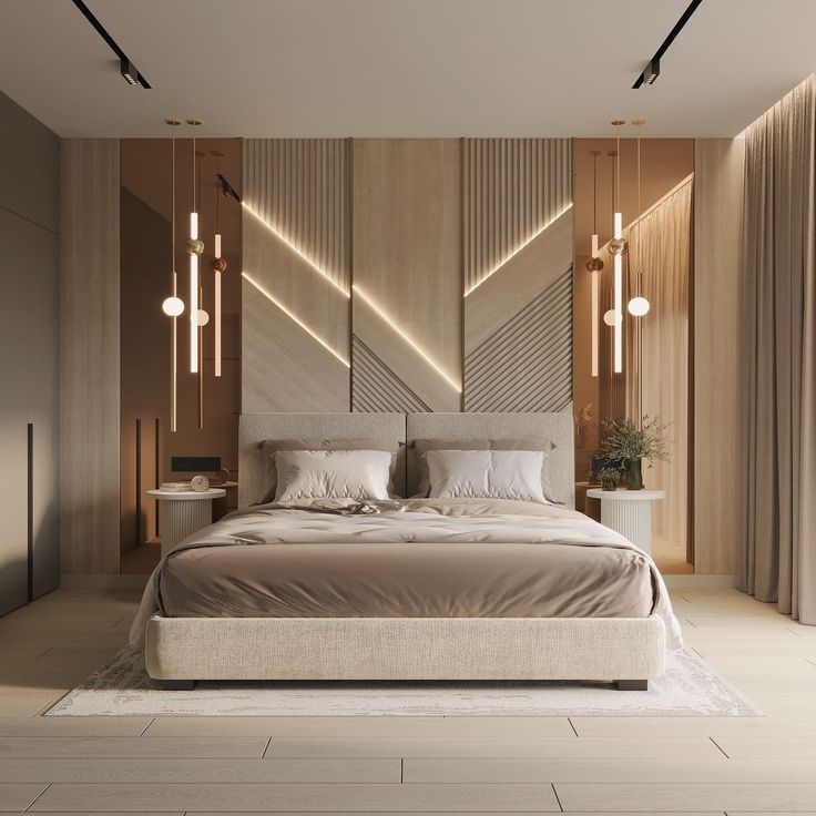 Custom Velvet Fabric Bed Wall Panels | Decorea Home