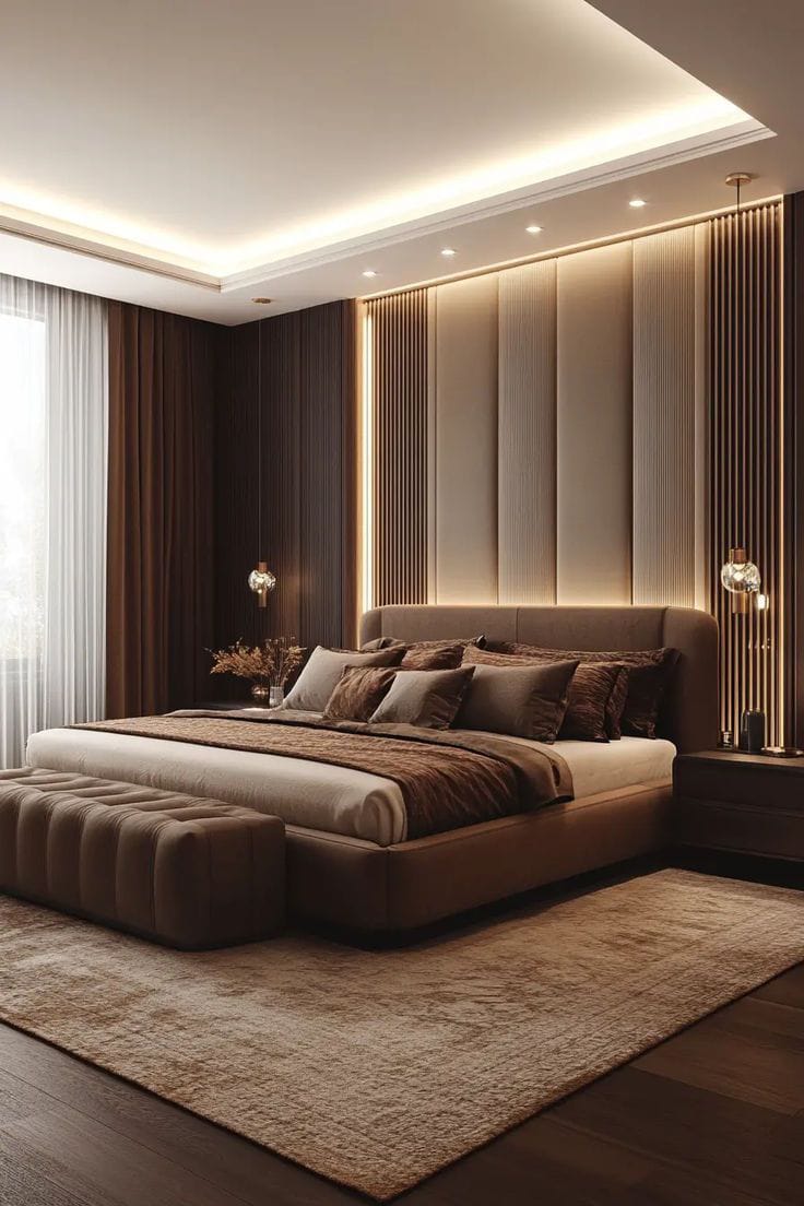 Custom Velvet Fabric Bed Wall Panels | Decorea Home