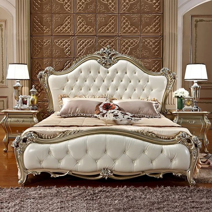 Decorea Home Modern Wooden King Size Bed Set with Headboard
