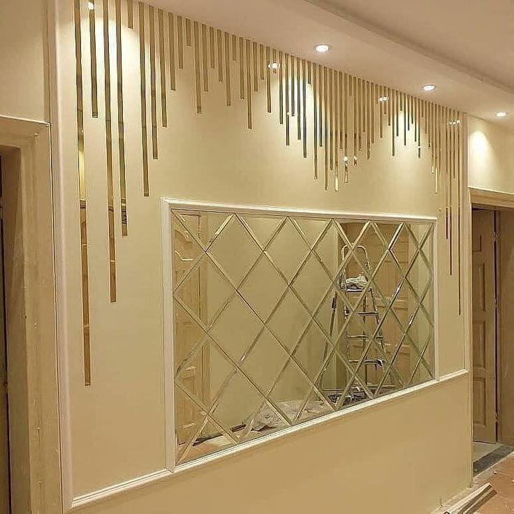 Decorea Home Modern Decorative Wall Mirror for Living Room & Bedroom