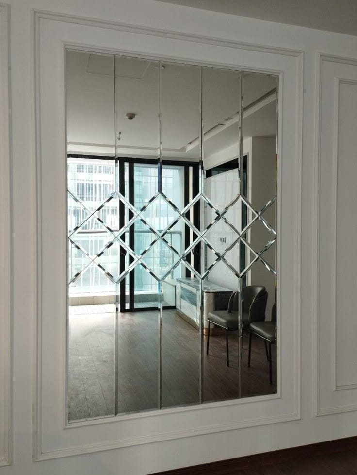 Decorea Home Modern Decorative Wall Mirror for Living Room & Bedroom